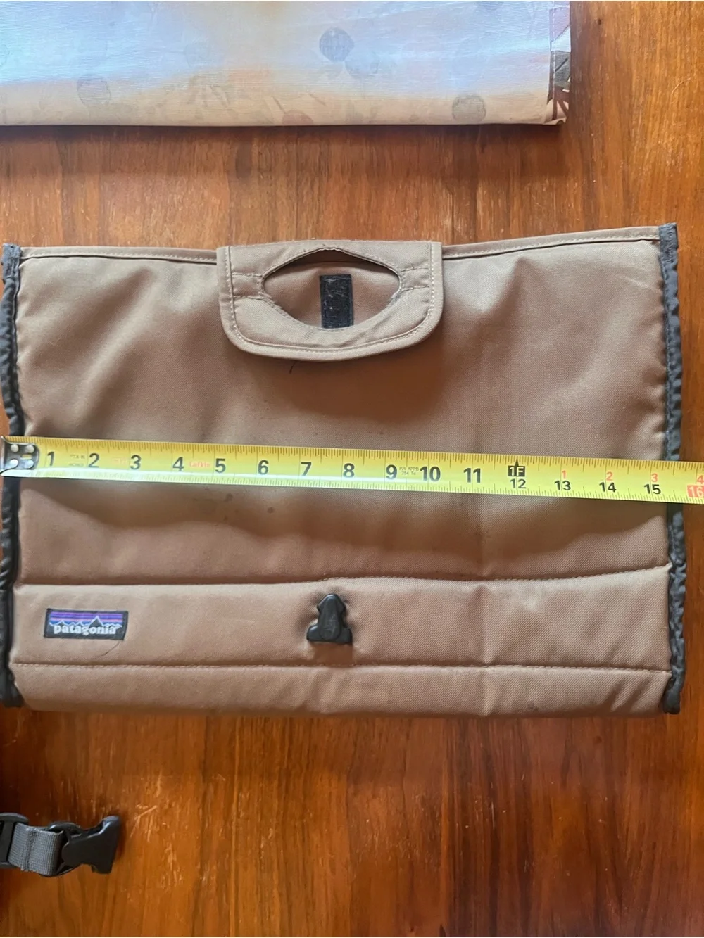 Patagonia Brown Messenger Bag with Tan Trim - Men's Shoulder Satchel